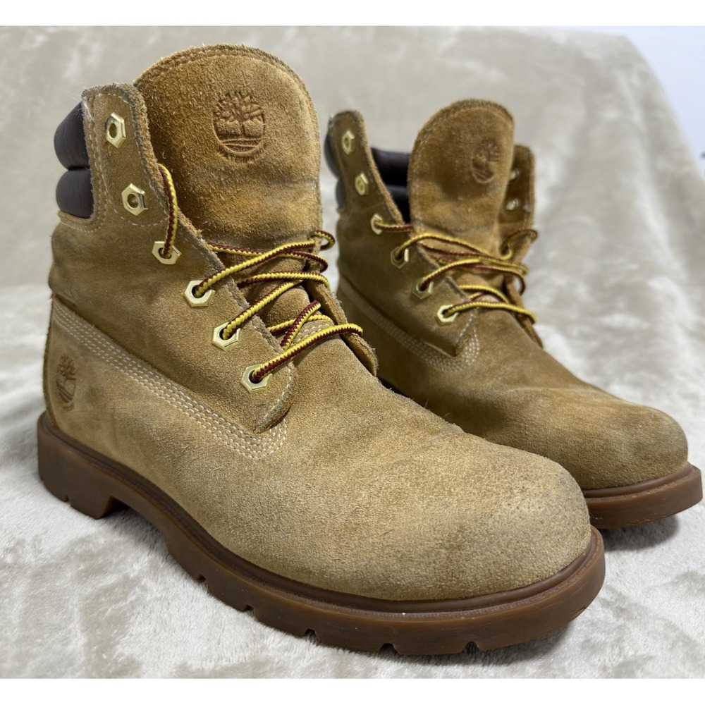 Timberland Boots 6 inch Premium Waterproof Combat A1TXQ Brown Suede Women's 7.5